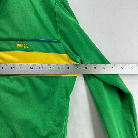 T'oui Jacket Womens Size L BRAZIL Striped Track Full Zip Long Sleeve Green - Picture 10 of 12